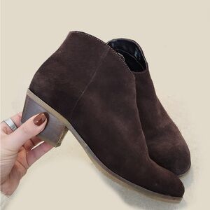 Clarks Ankle Boots Mila Myth Dark Brown Suede